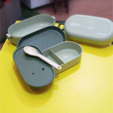 خرید ظرف غذای 3 تیکه بچگانه به همراه قاشق