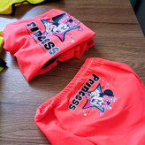 خرید مایو یک تیکه شورتی دامنی بچگانه به همراه