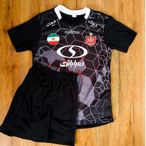 کیت دوم پرسپولیس طرح ۲۰۲۵ اورونوف مشکی