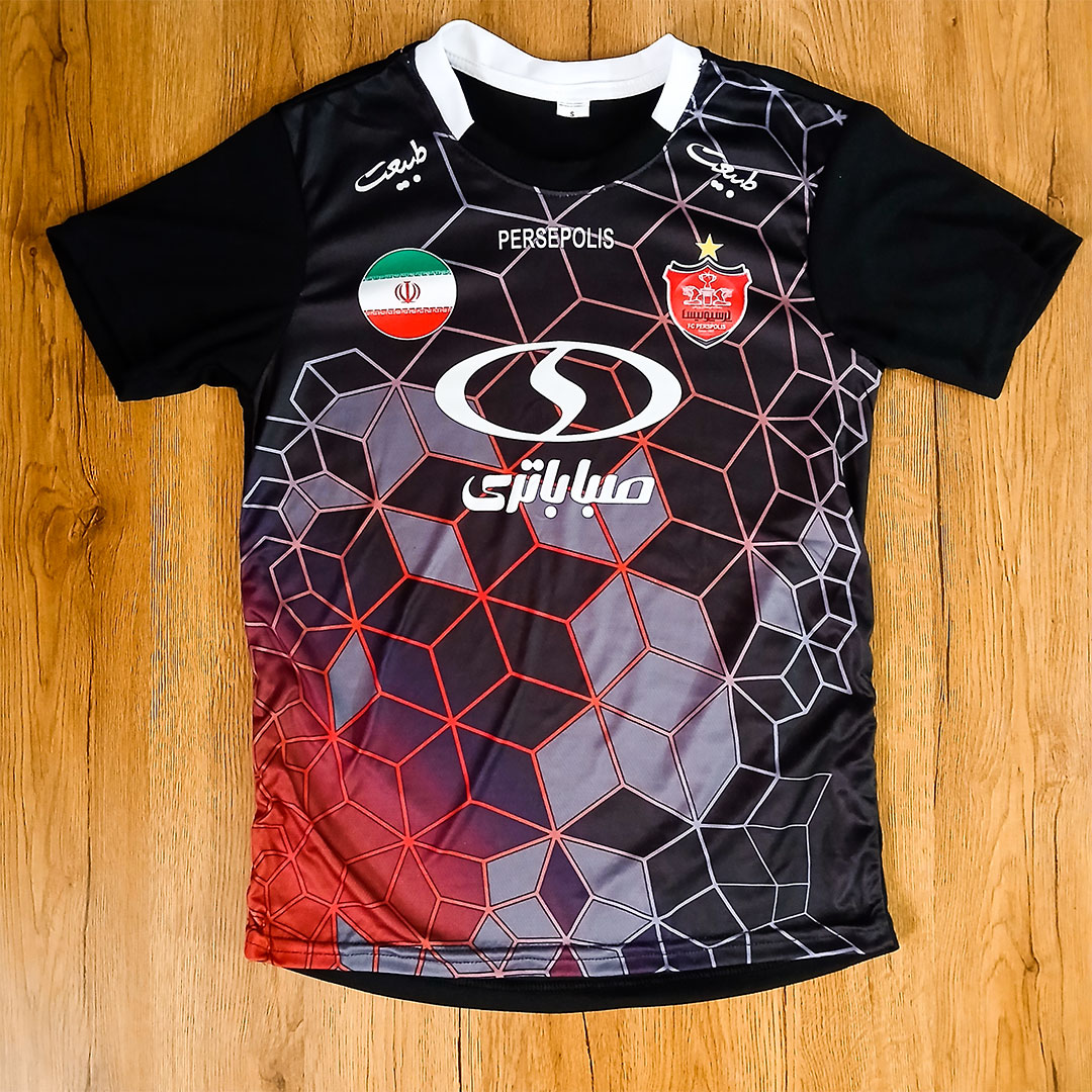 کیت دوم  پرسپولیس  طرح ۲۰۲۵  اورونوف مشکی