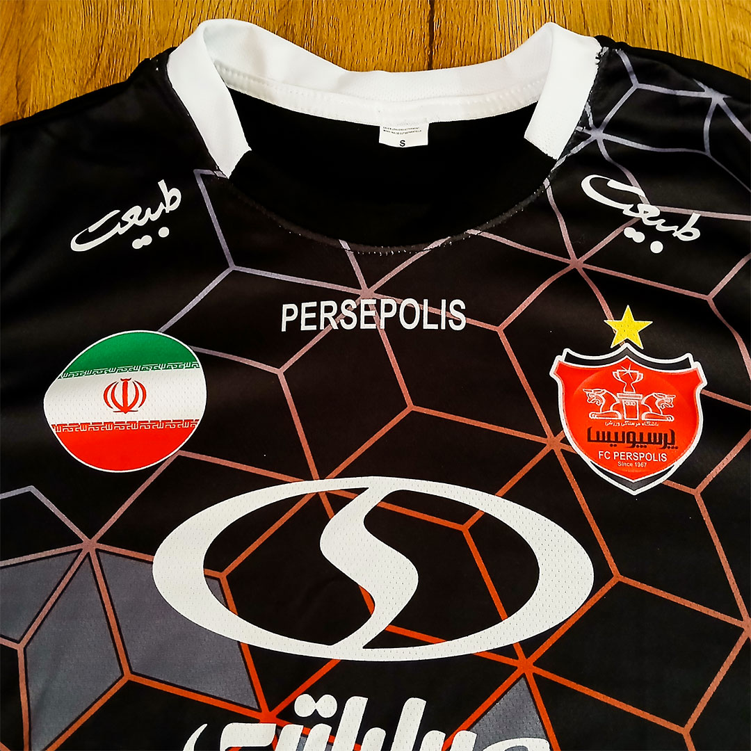 کیت دوم  پرسپولیس  طرح ۲۰۲۵  اورونوف مشکی